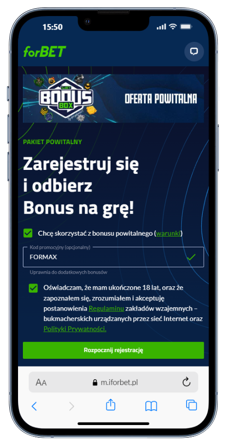 Weryfikacja numeru telefonu w forBET.